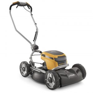 STIGA Multiclip 50 SAE Cordless Lawnmower, available from Meldrums Garden Machinery and Equipment, Cupar, Fife