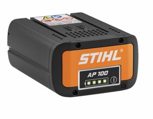 STIHL AP 100 battery, available from Meldrums Garden Machinery and Equipment, Cupar, Fife